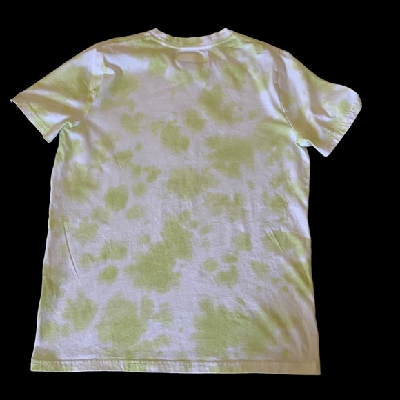 ABERCROMBIE & FITCH BOYS TSHIRT PATTERN PRINT LIME GREEN & WHITE 15/16 NWOT - Picture 2 of 15